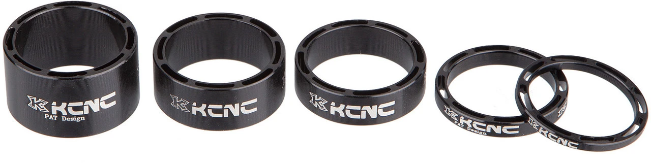 Kcnc Hollow Headset Spacer Set Für 1 1/8" 5-teilig 1 Kcnc Hollow Headset Spacer Set Für 1 1/8" 5-teilig