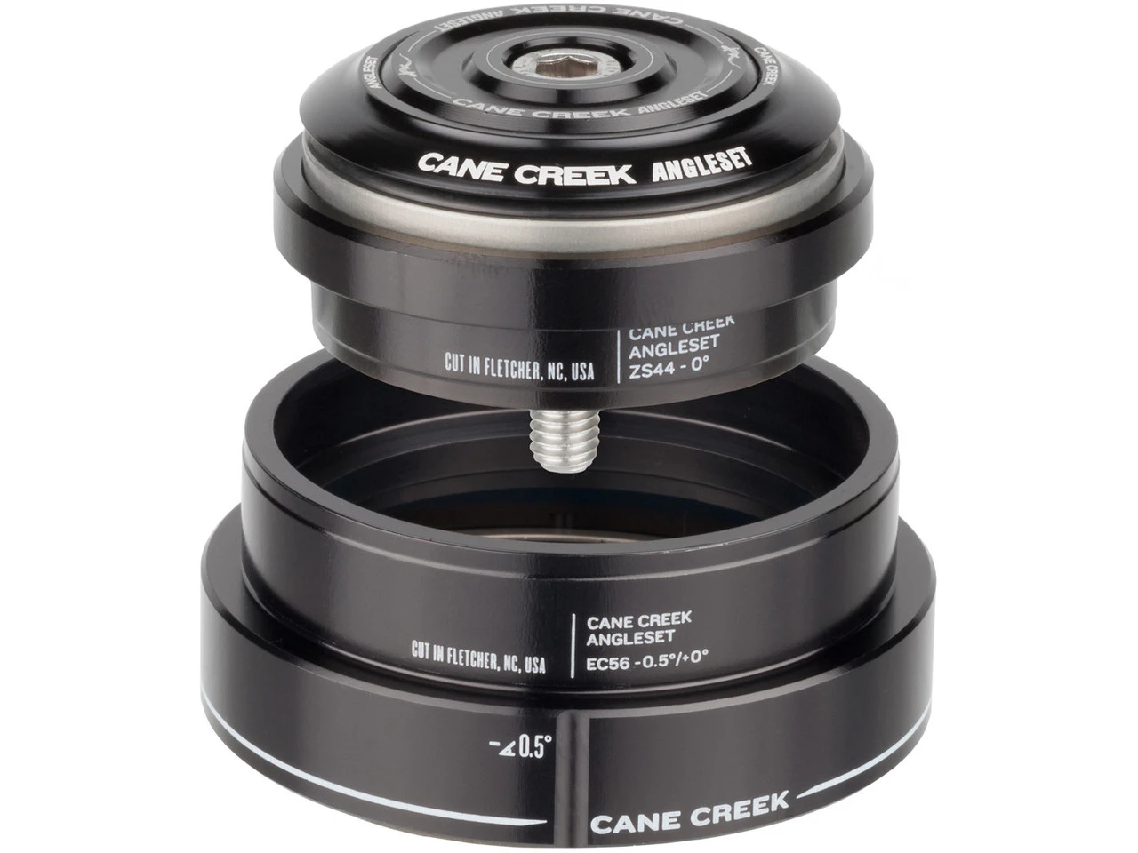 Cane Creek AngleSet Kit ZS44/28,6 - EC56/40 Tapered Steuersatz 1 Cane Creek AngleSet Kit ZS44/28,6 - EC56/40 Tapered Steuersatz