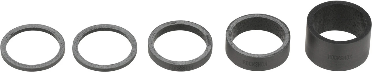 ROCKSHOX Headset Spacer Set UD Carbon 5-teilig 1 ROCKSHOX Headset Spacer Set UD Carbon 5-teilig