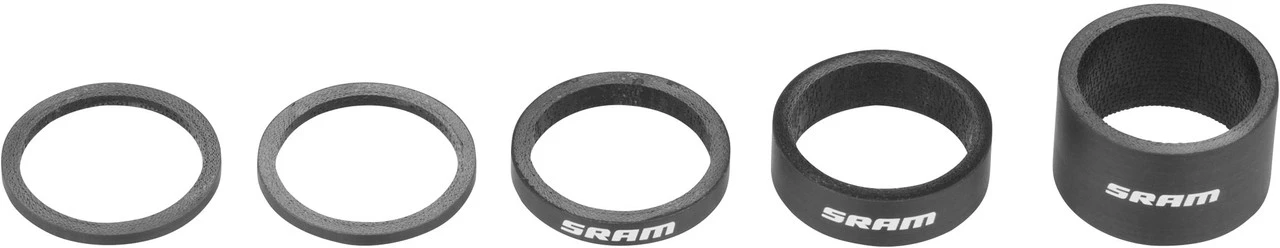 SRAM Headset Spacer-Set UD Carbon 5-teilig 1 SRAM Headset Spacer-Set UD Carbon 5-teilig