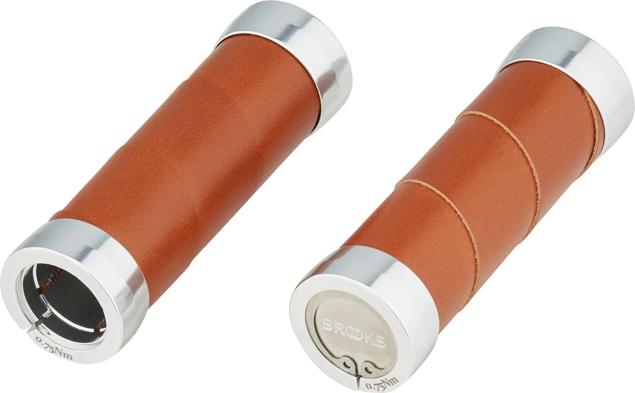 BROOKS Slender Leder Lenkergriffe Für Drehgriffschalter Beidseitig 2 BROOKS Slender Leder Lenkergriffe Für Drehgriffschalter Beidseitig – Bild 2