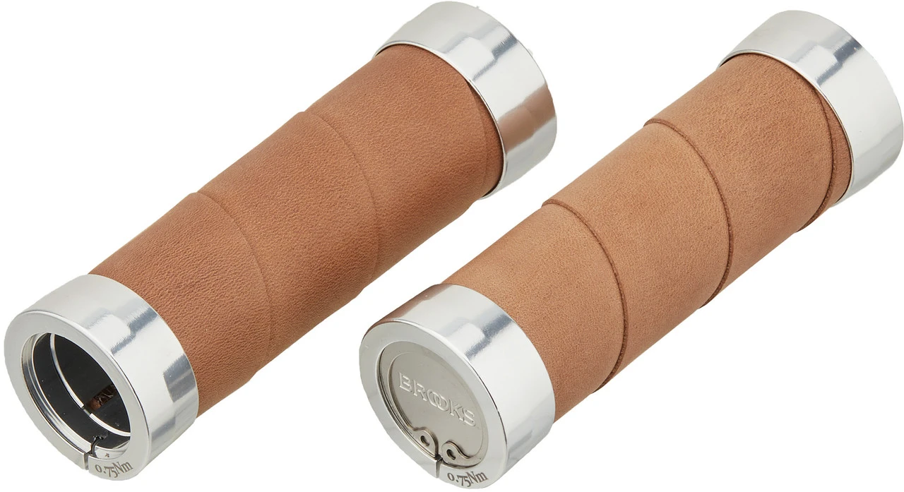 BROOKS Slender Leder Lenkergriffe Für Drehgriffschalter Beidseitig 11 BROOKS Slender Leder Lenkergriffe Für Drehgriffschalter Beidseitig – Bild 11
